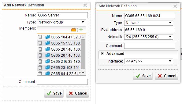Creating Network Range (Subnet) Definitions in the Sophos UTM